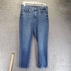 Banana Republic Jeans Womens 30 Blue High-Rise Slim Denim Stretch Pockets